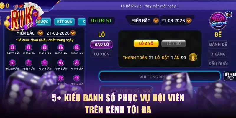 5+ kiểu đánh số phục vụ hội viên trên kênh tối đa
