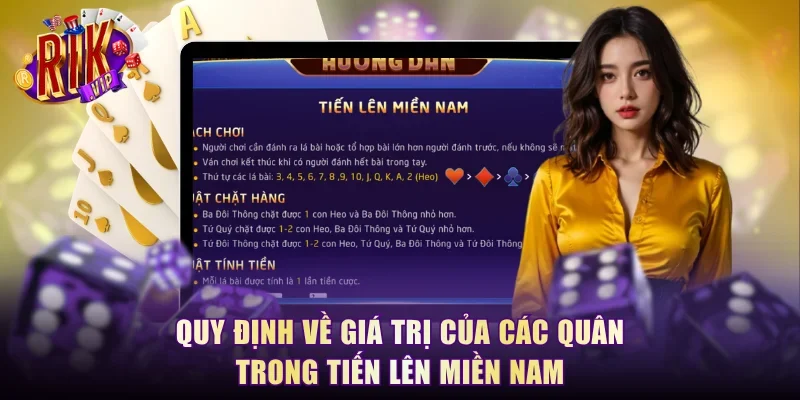 Quy định về giá trị của các quân trong tiến lên miền Nam